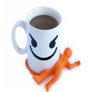 扁狀人性硅膠墊，定制化配飾水杯墊_硅膠墊