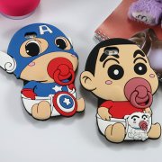 卡通手機殼Q版公仔，PVC奶嘴手機殼_手機套