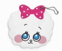 卡通便攜鏡子PVC套，可愛小羊鏡子保護(hù)套_PVC套